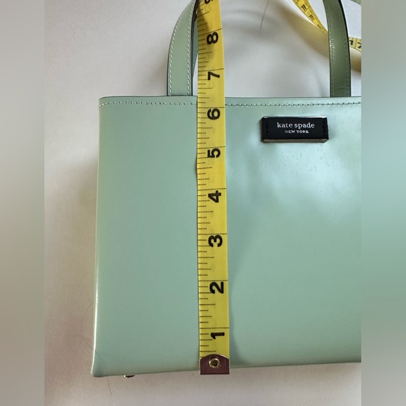 Kate Spade $298 MSRP NWT Spazzolato Small Tote, Pistachio Cream - Picture 10 of 16